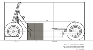 Roller Zeichung im -HDL Foyer Maßst 4/1